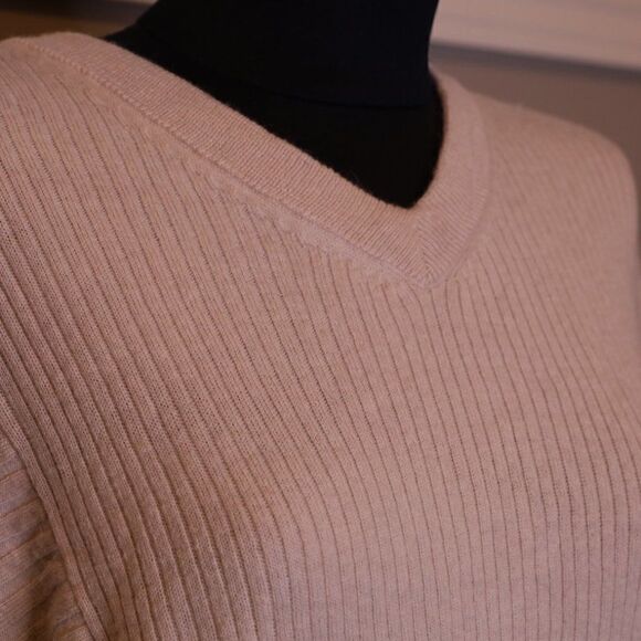 All Saints 100% Merino Wool Keld Asymmetric V-Neck Sweater Sz S - Picture 5 of 5